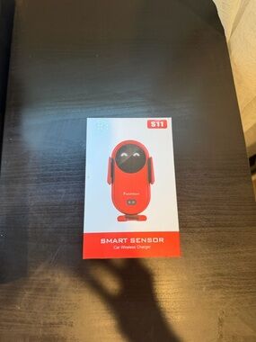 S11 Smart Sensor Car Wireless Charger - Red